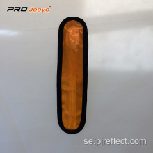 Reflekterande Elastiskt Orange PVC Säkerhetslampa Lampa Armband